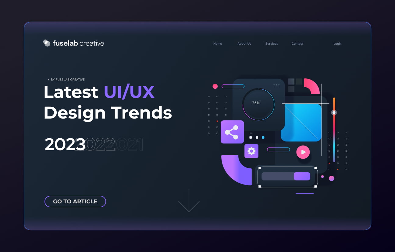 Latest UI/UX design trends 2023