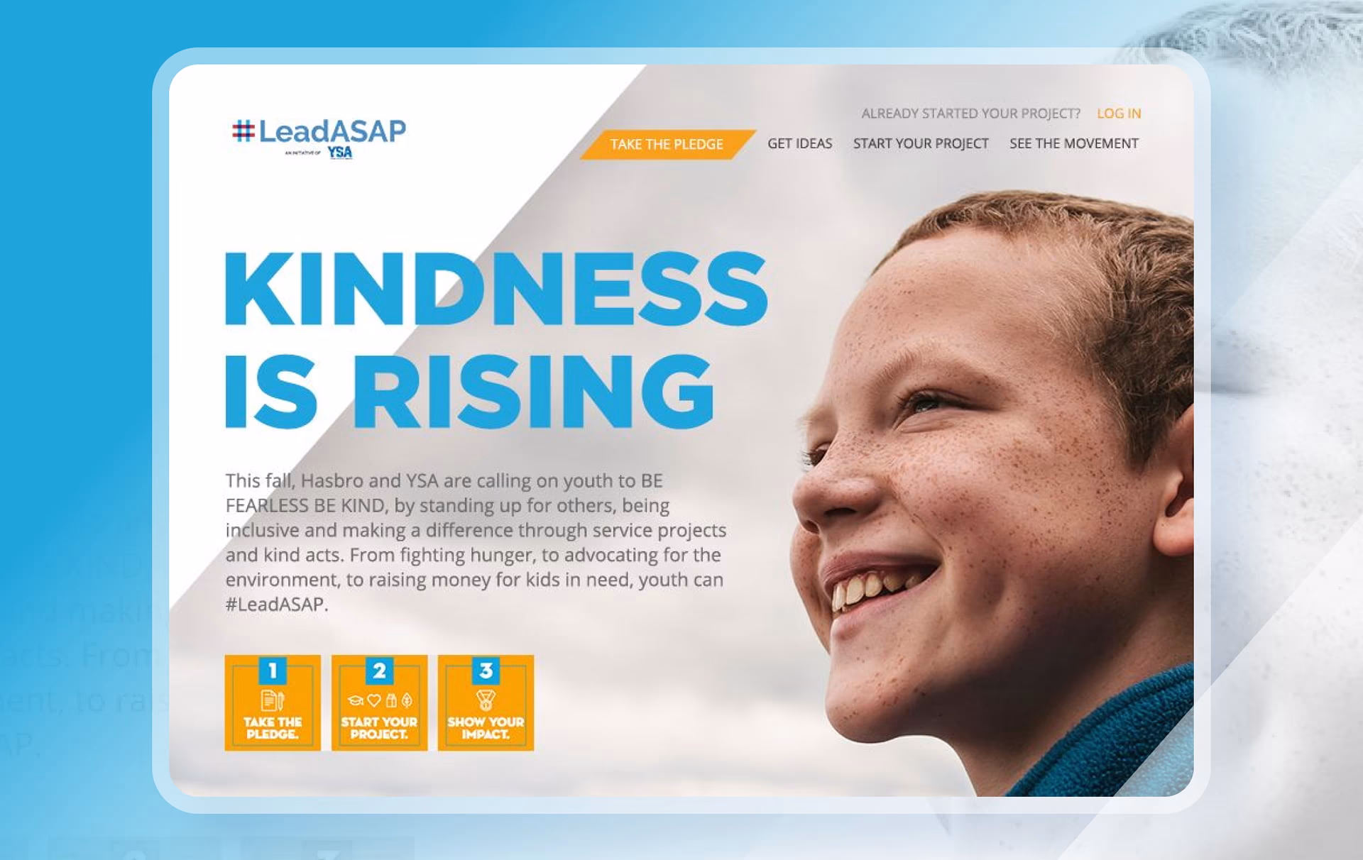 LeadASAP project campaign website