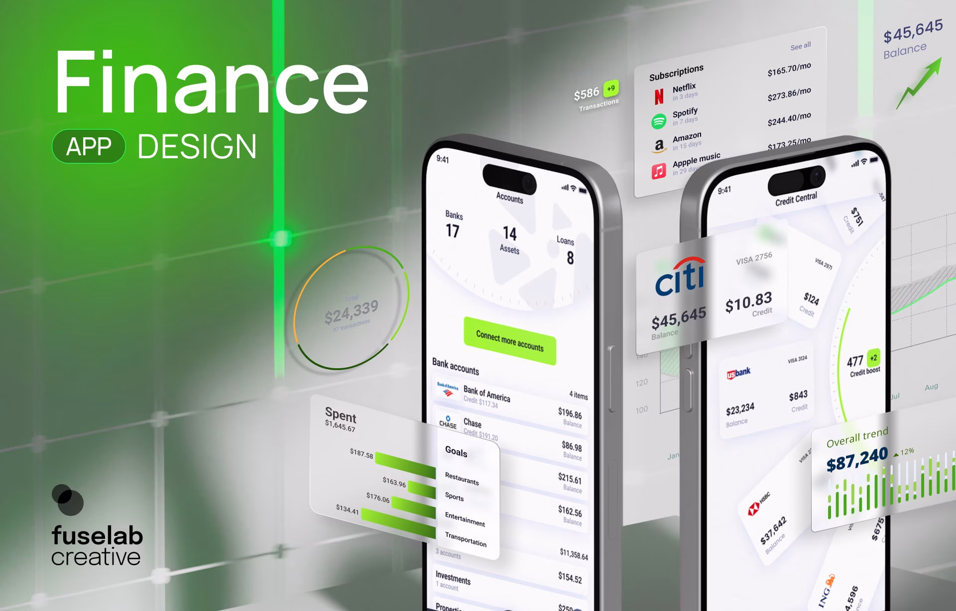 finance app design