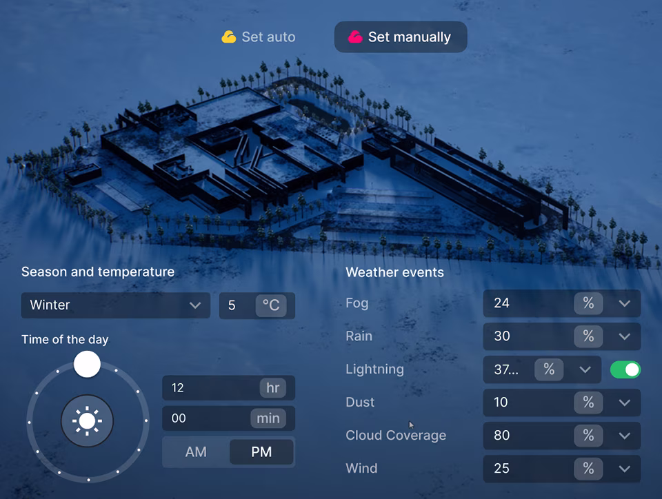 Customizable Weather Settings