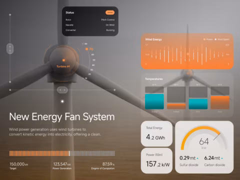 Wind Energy Monitoring Dashboard Design