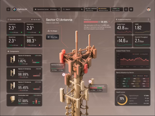 Designing a 3D Telecom Network Visualization Experience